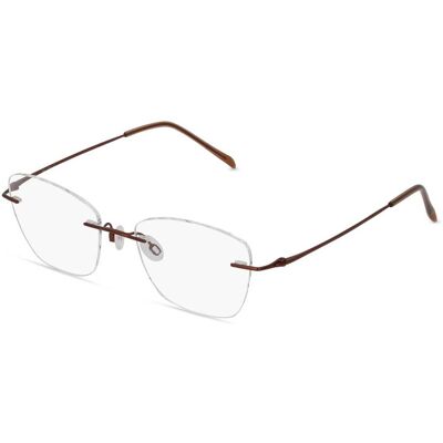 Wenzhou Bada Optical Co. , LTD Fielmann BD 464 CL Damen-Brille inkl. Gläser Randlos Quadratisch Edelstahl-Gestell 51/18/135, Braun Wenzhou Bada Optical Co. , LTD Fielmann BD 464 CL Damen-Brille inkl. Gläser Randlos Quadratisch Edelstahl-Gestell 51/18/135, Braun