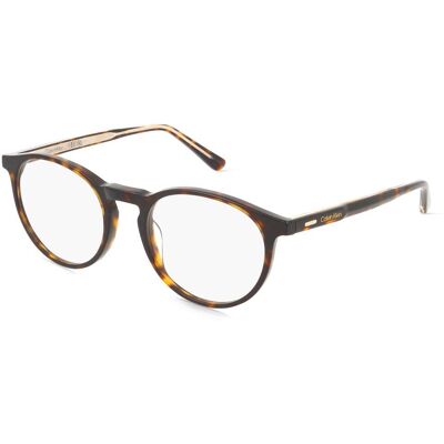 Marchon Germany GmbH Calvin Klein CK25518N Unisex-Brille inkl. Gläser Vollrand Panto Acetat-Gestell 50/20/145, Havanna Marchon Germany GmbH Calvin Klein CK25518N Unisex-Brille inkl. Gläser Vollrand Panto Acetat-Gestell 50/20/145, Havanna