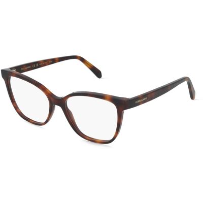 Marchon Germany GmbH Ferragamo SF3062 Damen-Brille inkl. Gläser Vollrand Eckig Acetat-Gestell 54/16/145, Havanna Marchon Germany GmbH Ferragamo SF3062 Damen-Brille inkl. Gläser Vollrand Eckig Acetat-Gestell 54/16/145, Havanna