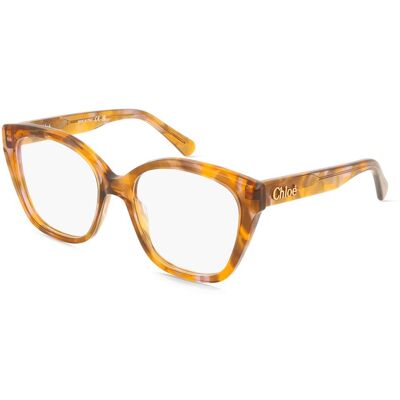 Kering Eyewear Spa Chloé CH0241O Damen-Brille inkl. Gläser Vollrand Cat Eye Acetat-Gestell 53/17/140, Havanna Kering Eyewear Spa Chloé CH0241O Damen-Brille inkl. Gläser Vollrand Cat Eye Acetat-Gestell 53/17/140, Havanna