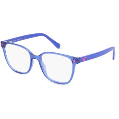 Safilo GmbH Chiara Ferragni CF 1023 Damen-Brille inkl. Gläser Vollrand Quadratisch Kunststoff-Gestell 51/17/140, Blau Safilo GmbH Chiara Ferragni CF 1023 Damen-Brille inkl. Gläser Vollrand Quadratisch Kunststoff-Gestell 51/17/140, Blau