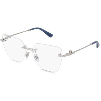 Luxottica Fashion Brillen Vertriebs GmbH Dolce&Gabbana DG1363 Damen-Brille inkl. Gläser Randlos Cat Eye Metall-Gestell 56/15/140, Silber Luxottica Fashion Brillen Vertriebs GmbH Dolce&Gabbana DG1363 Damen-Brille inkl. Gläser Randlos Cat Eye Metall-Gestell 56/15/140, Silber