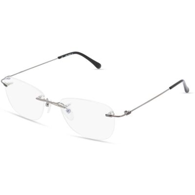 Optic Prima HK Fielmann OPH 9959 CL Damen-Brille inkl. Gläser Randlos Quadratisch Metall-Gestell 53/18/135, Grau Optic Prima HK Fielmann OPH 9959 CL Damen-Brille inkl. Gläser Randlos Quadratisch Metall-Gestell 53/18/135, Grau