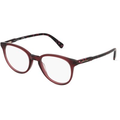 Marchon Germany GmbH Longchamp LO2608 Unisex-Brille inkl. Gläser Vollrand Quadratisch Zylonit (Celluloseacetat)-Gestell 49/19/140, Rot Marchon Germany GmbH Longchamp LO2608 Unisex-Brille inkl. Gläser Vollrand Quadratisch Zylonit (Celluloseacetat)-Gestell 49/19/140, Rot