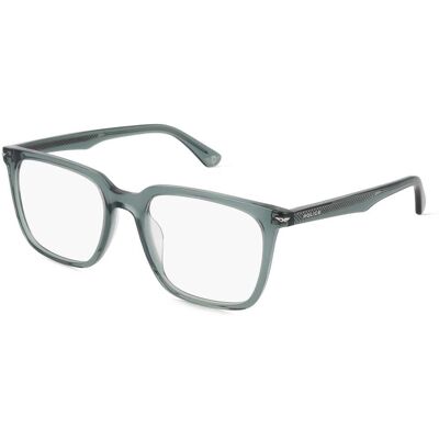 DE RIGO Vision D.A.CH. GmbH Police POIVPLG73 Unisex-Brille inkl. Gläser Vollrand Quadratisch Kunststoff-Gestell 53/19/145, Grün DE RIGO Vision D.A.CH. GmbH Police POIVPLG73 Unisex-Brille inkl. Gläser Vollrand Quadratisch Kunststoff-Gestell 53/19/145, Grün