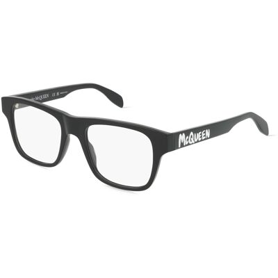 Alexander McQueen AM0389O Schwarze Brille - Brillengestell Alexander McQueen AM0389O Schwarze Brille - Brillengestell