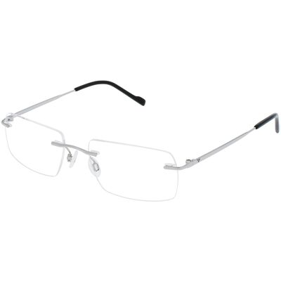 Eschenbach Optik GmbH Eschenbach 823015 Herren-Brille inkl. Gläser Randlos Quadratisch Titan-Gestell 55/18/145, Grau Eschenbach Optik GmbH Eschenbach 823015 Herren-Brille inkl. Gläser Randlos Quadratisch Titan-Gestell 55/18/145, Grau