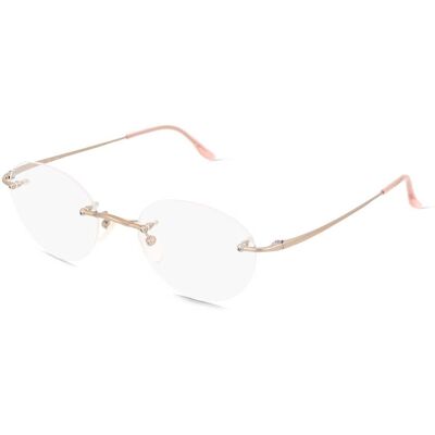 Suncute Industries Co., Ltd. Fielmann MC 653 CL LEA Damen-Brille inkl. Gläser Randlos Quadratisch Titan-Gestell 50/20/140, Gold Suncute Industries Co., Ltd. Fielmann MC 653 CL LEA Damen-Brille inkl. Gläser Randlos Quadratisch Titan-Gestell 50/20/140, Gold