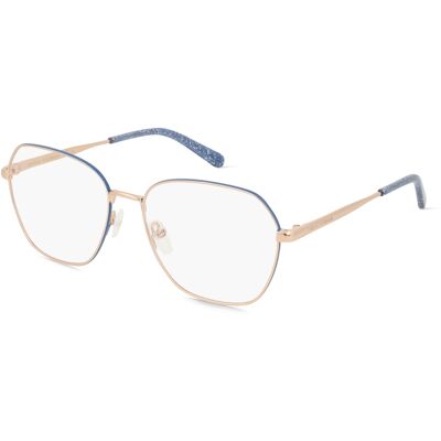 Safilo GmbH Chiara Ferragni CF 1025 Damen-Brille inkl. Gläser Vollrand Quadratisch Metall-Gestell 55/16/140, Gold Safilo GmbH Chiara Ferragni CF 1025 Damen-Brille inkl. Gläser Vollrand Quadratisch Metall-Gestell 55/16/140, Gold