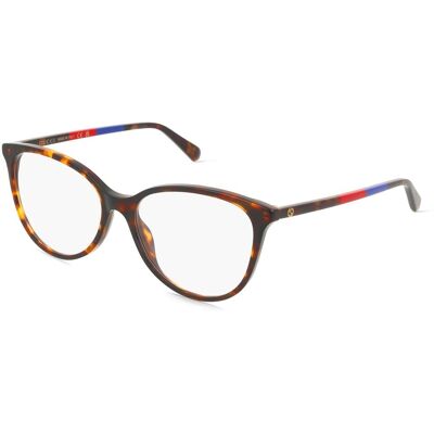 Kering Eyewear Spa Gucci GG1359O Damen-Brille inkl. Gläser Vollrand Cat Eye Acetat-Gestell 60/16/140, Havanna Kering Eyewear Spa Gucci GG1359O Damen-Brille inkl. Gläser Vollrand Cat Eye Acetat-Gestell 60/16/140, Havanna