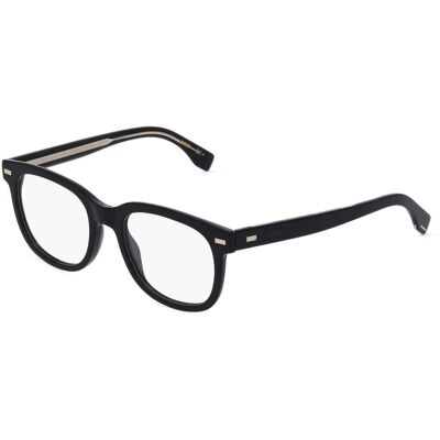 Safilo GmbH Boss 1444/N Herren-Brille inkl. Gläser Vollrand Quadratisch Acetat-Gestell 52/20/145, Schwarz Safilo GmbH Boss 1444/N Herren-Brille inkl. Gläser Vollrand Quadratisch Acetat-Gestell 52/20/145, Schwarz