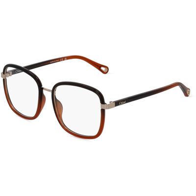 Chloé CH0034O-009 53-18 Brillengestell inkl. Gläser, Damen, Vollrand, Eckig Chloé CH0034O-009 53-18 Brillengestell inkl. Gläser, Damen, Vollrand, Eckig
