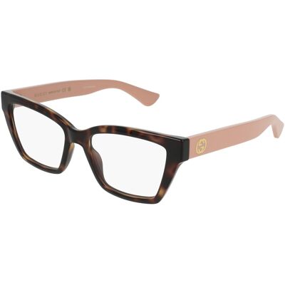 Kering Eyewear Spa Gucci GG1715O Unisex-Brille inkl. Gläser Vollrand Cat Eye Kunststoff-Gestell 53/17/140, Havanna Kering Eyewear Spa Gucci GG1715O Unisex-Brille inkl. Gläser Vollrand Cat Eye Kunststoff-Gestell 53/17/140, Havanna