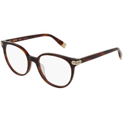 DE RIGO Vision D.A.CH. GmbH Furla VFUA97 Damen-Brille inkl. Gläser Vollrand Panto Kunststoff-Gestell 51/18/140, Havanna DE RIGO Vision D.A.CH. GmbH Furla VFUA97 Damen-Brille inkl. Gläser Vollrand Panto Kunststoff-Gestell 51/18/140, Havanna