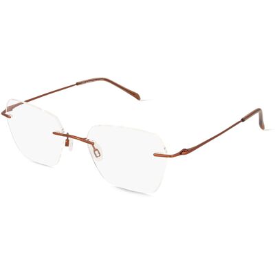 Wenzhou Bada Optical Co. , LTD Fielmann BD 465 MOD CL Damen-Brille inkl. Gläser Randlos Geometrisch Edelstahl-Gestell 52/18/135, Braun Wenzhou Bada Optical Co. , LTD Fielmann BD 465 MOD CL Damen-Brille inkl. Gläser Randlos Geometrisch Edelstahl-Gestell 52/18/135, Braun