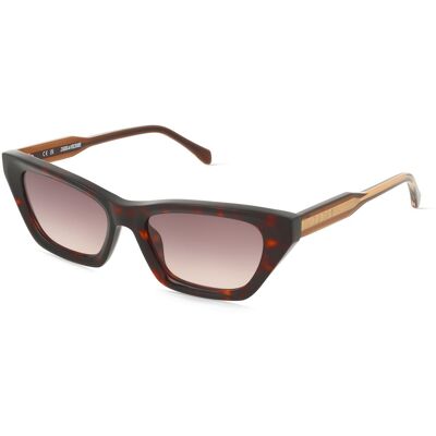 DE RIGO Vision D.A.CH. GmbH Zadig & Voltaire SZV454 Damen-Sonnenbrille Vollrand Cat Eye Kunststoff-Gestell, Havanna DE RIGO Vision D.A.CH. GmbH Zadig & Voltaire SZV454 Damen-Sonnenbrille Vollrand Cat Eye Kunststoff-Gestell, Havanna