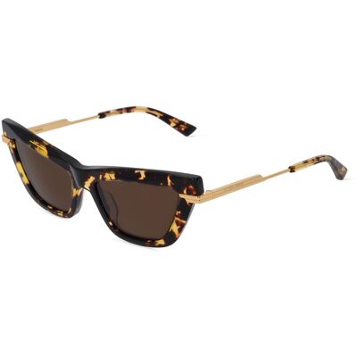 Kering Eyewear Spa Bottega Veneta BV1241S Damen-Sonnenbrille Vollrand Cat Eye Acetat-Gestell, Havanna Kering Eyewear Spa Bottega Veneta BV1241S Damen-Sonnenbrille Vollrand Cat Eye Acetat-Gestell, Havanna