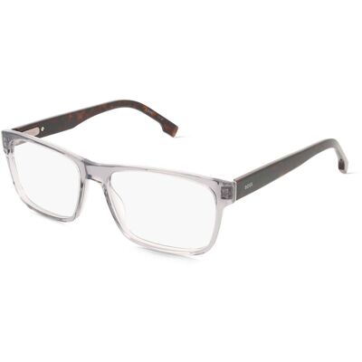 Safilo SpA Boss 1762 Herren-Brille inkl. Gläser Vollrand Eckig Acetat-Gestell 58/17/155, Grau Safilo SpA Boss 1762 Herren-Brille inkl. Gläser Vollrand Eckig Acetat-Gestell 58/17/155, Grau