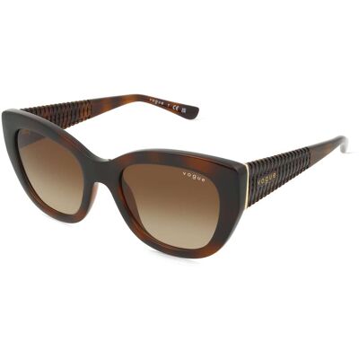 Luxottica Fashion Brillen Vertriebs GmbH Vogue 0VO5567S Damen-Sonnenbrille Vollrand Butterfly Kunststoff-Gestell, Havanna Luxottica Fashion Brillen Vertriebs GmbH Vogue 0VO5567S Damen-Sonnenbrille Vollrand Butterfly Kunststoff-Gestell, Havanna