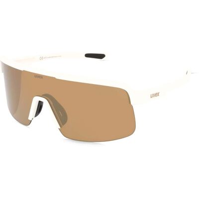 Uvex Sports S533095 dyrt Unisex-Sonnenbrille Halbrand Monoscheibe Kunststoff-Gestell, Weiß Uvex Sports S533095 dyrt Unisex-Sonnenbrille Halbrand Monoscheibe Kunststoff-Gestell, Weiß