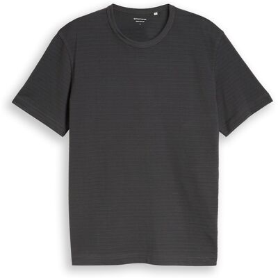 TOM TAILOR Herren Heavy-Jersey T-Shirt aus Baumwolle, schwarz, Uni, Gr. XXL TOM TAILOR Herren Heavy-Jersey T-Shirt aus Baumwolle, schwarz, Uni, Gr. XXL
