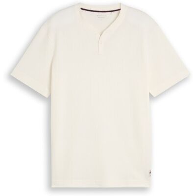 TOM TAILOR Herren Henley T-Shirt mit Waffelstruktur, braun, Uni, Gr. XXL TOM TAILOR Herren Henley T-Shirt mit Waffelstruktur, braun, Uni, Gr. XXL