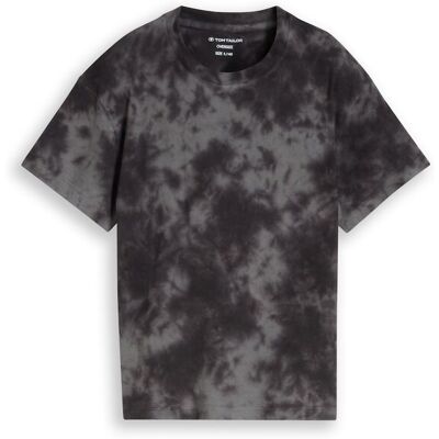TOM TAILOR Jungen Oversize Tie-Dye T-Shirt, schwarz, Farbverlauf, Gr. 140 TOM TAILOR Jungen Oversize Tie-Dye T-Shirt, schwarz, Farbverlauf, Gr. 140