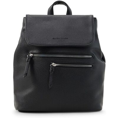 TOM TAILOR Damen TTWINONA Rucksack mit Umschlag, schwarz, Uni, Gr. ONESIZE TOM TAILOR Damen TTWINONA Rucksack mit Umschlag, schwarz, Uni, Gr. ONESIZE