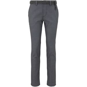 TOM TAILOR DENIM Herren Straight Fit Chino Hose mit Gürtel, grau, Uni, Gr. 36/32 TOM TAILOR DENIM Herren Straight Fit Chino Hose mit Gürtel, grau, Uni, Gr. 36/32