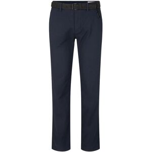 TOM TAILOR DENIM Herren Straight Fit Chino Hose mit Gürtel, blau, Uni, Gr. 30/34 TOM TAILOR DENIM Herren Straight Fit Chino Hose mit Gürtel, blau, Uni, Gr. 30/34