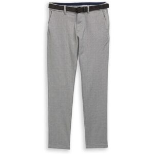 TOM TAILOR Herren TTTRAVIS SLIM Chino Hose mit Gürtel, blau, Meliert, Gr. 38/34 TOM TAILOR Herren TTTRAVIS SLIM Chino Hose mit Gürtel, blau, Meliert, Gr. 38/34