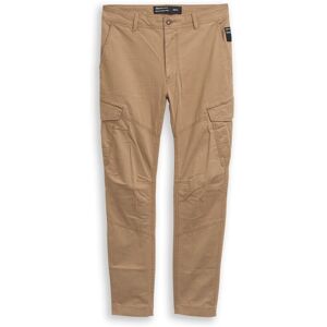TOM TAILOR DENIM Herren Regular Tapered Cargo Hose, braun, Uni, Gr. XL TOM TAILOR DENIM Herren Regular Tapered Cargo Hose, braun, Uni, Gr. XL