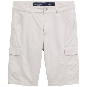 TOM TAILOR DENIM Herren Regular Cargo Shorts, grau, Uni, Gr. S TOM TAILOR DENIM Herren Regular Cargo Shorts, grau, Uni, Gr. S