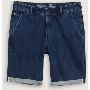 TOM TAILOR DENIM Herren TTAEDAN STRAIGHT Jeans Shorts, blau, Uni, Gr. S TOM TAILOR DENIM Herren TTAEDAN STRAIGHT Jeans Shorts, blau, Uni, Gr. S