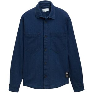 TOM TAILOR DENIM Herren Overshirt aus Jeans-Stoff, blau, Uni, Gr. XS TOM TAILOR DENIM Herren Overshirt aus Jeans-Stoff, blau, Uni, Gr. XS