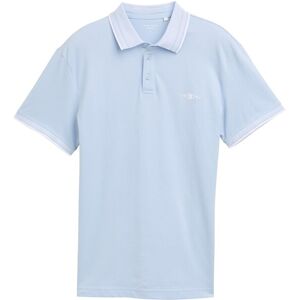 TOM TAILOR Herren Piqué Poloshirt mit Stretch, blau, Uni, Gr. S TOM TAILOR Herren Piqué Poloshirt mit Stretch, blau, Uni, Gr. S