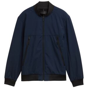 TOM TAILOR DENIM Herren Softshell Jacke im Bomber-Style, blau, Uni, Gr. M TOM TAILOR DENIM Herren Softshell Jacke im Bomber-Style, blau, Uni, Gr. M