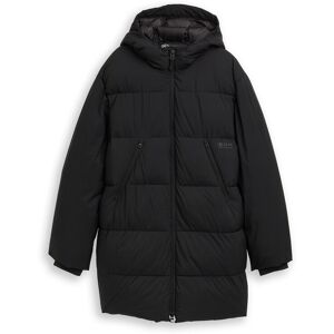 TOM TAILOR DENIM Herren Puffer Parka mit Kapuze, schwarz, Uni, Gr. XXL TOM TAILOR DENIM Herren Puffer Parka mit Kapuze, schwarz, Uni, Gr. XXL