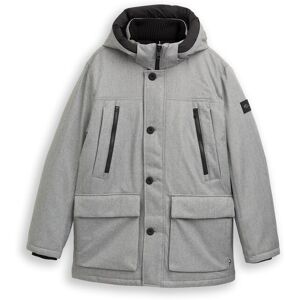 TOM TAILOR Herren Arctic Parka mit abnehmbarer Kapuze, grau, Meliert, Gr. XL TOM TAILOR Herren Arctic Parka mit abnehmbarer Kapuze, grau, Meliert, Gr. XL