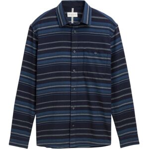 TOM TAILOR Herren Comfort Fit Hemd mit Streifenmuster, blau, Gestreift, Gr. M TOM TAILOR Herren Comfort Fit Hemd mit Streifenmuster, blau, Gestreift, Gr. M