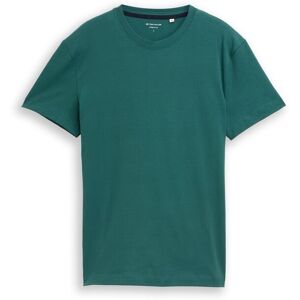 TOM TAILOR Herren Slim Fit T-Shirt mit Stretch, grün, Uni, Gr. XXL TOM TAILOR Herren Slim Fit T-Shirt mit Stretch, grün, Uni, Gr. XXL