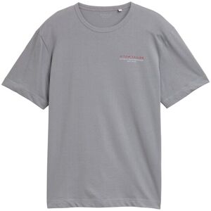 TOM TAILOR Herren T-Shirt mit Print, grau, Uni, Gr. M TOM TAILOR Herren T-Shirt mit Print, grau, Uni, Gr. M