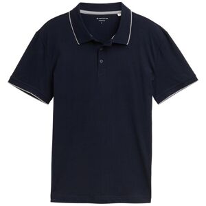 TOM TAILOR Herren Slim Fit Jersey Poloshirt mit Stretch, blau, Uni, Gr. XXXL TOM TAILOR Herren Slim Fit Jersey Poloshirt mit Stretch, blau, Uni, Gr. XXXL