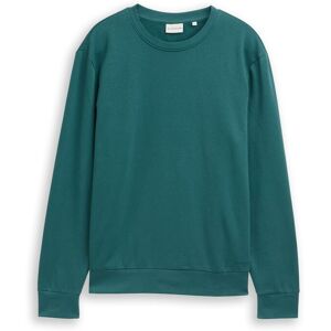 TOM TAILOR Herren Basic Sweatshirt in Unifarben, grün, Uni, Gr. XXL TOM TAILOR Herren Basic Sweatshirt in Unifarben, grün, Uni, Gr. XXL