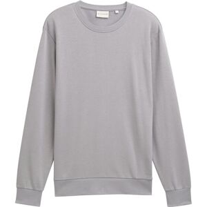 TOM TAILOR Herren Basic Sweatshirt in Unifarben, grau, Uni, Gr. XXXL TOM TAILOR Herren Basic Sweatshirt in Unifarben, grau, Uni, Gr. XXXL