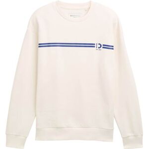 TOM TAILOR DENIM Herren Crewneck Sweatshirt mit Print, braun, Uni, Gr. XL TOM TAILOR DENIM Herren Crewneck Sweatshirt mit Print, braun, Uni, Gr. XL