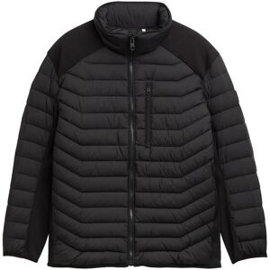 TOM TAILOR Herren Plus Size - Hybrid Lightweight Steppjacke mit Stehkragen, schwarz, Uni, Gr. 3XL TOM TAILOR Herren Plus Size - Hybrid Lightweight Steppjacke mit Stehkragen, schwarz, Uni, Gr. 3XL