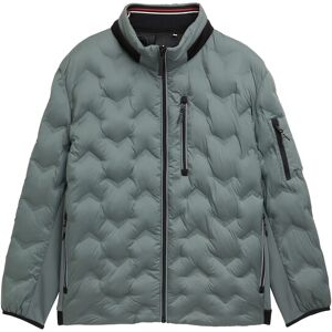 TOM TAILOR Herren Plus Size - Hybrid Lightweight Steppjacke mit verstaubarer Kapuze, grün, Uni, Gr. 2XL TOM TAILOR Herren Plus Size - Hybrid Lightweight Steppjacke mit verstaubarer Kapuze, grün, Uni, Gr. 2XL