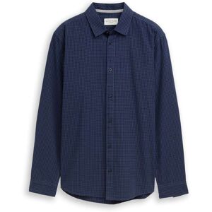 TOM TAILOR Herren Regular Fit Hemd mit Karomuster, blau, Kariert, Gr. XXL TOM TAILOR Herren Regular Fit Hemd mit Karomuster, blau, Kariert, Gr. XXL