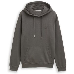 TOM TAILOR DENIM Herren Overdyed Hoodie Sweatshirt, schwarz, Uni, Gr. S TOM TAILOR DENIM Herren Overdyed Hoodie Sweatshirt, schwarz, Uni, Gr. S